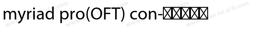 myriad pro(OFT) con字体转换